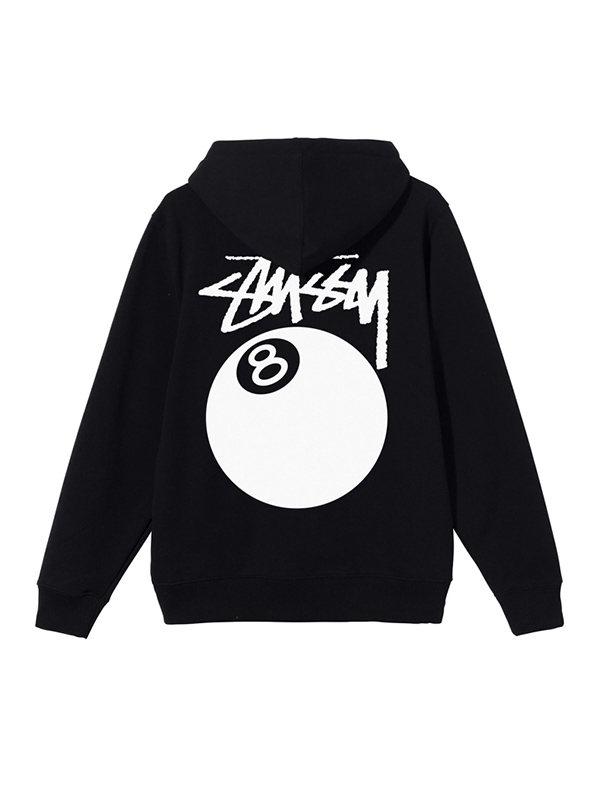 Stussy 8 Ball Hoodie - Black