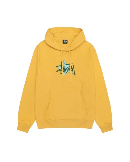 Stussy Star Hoodie - Yellow
